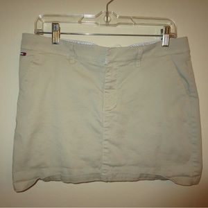 Tommy Jeans Khaki mini skirt
